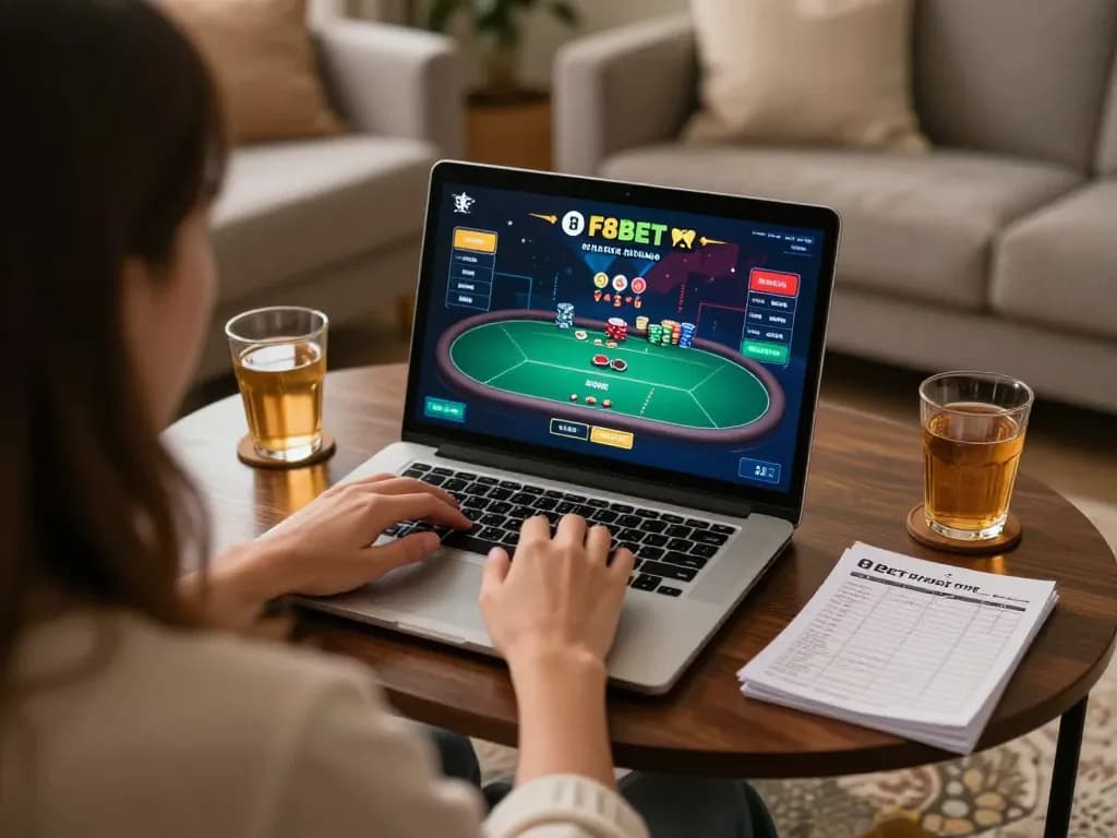 Engage in strategic online gaming at https://f8bet.dental/ with a cozy home setup