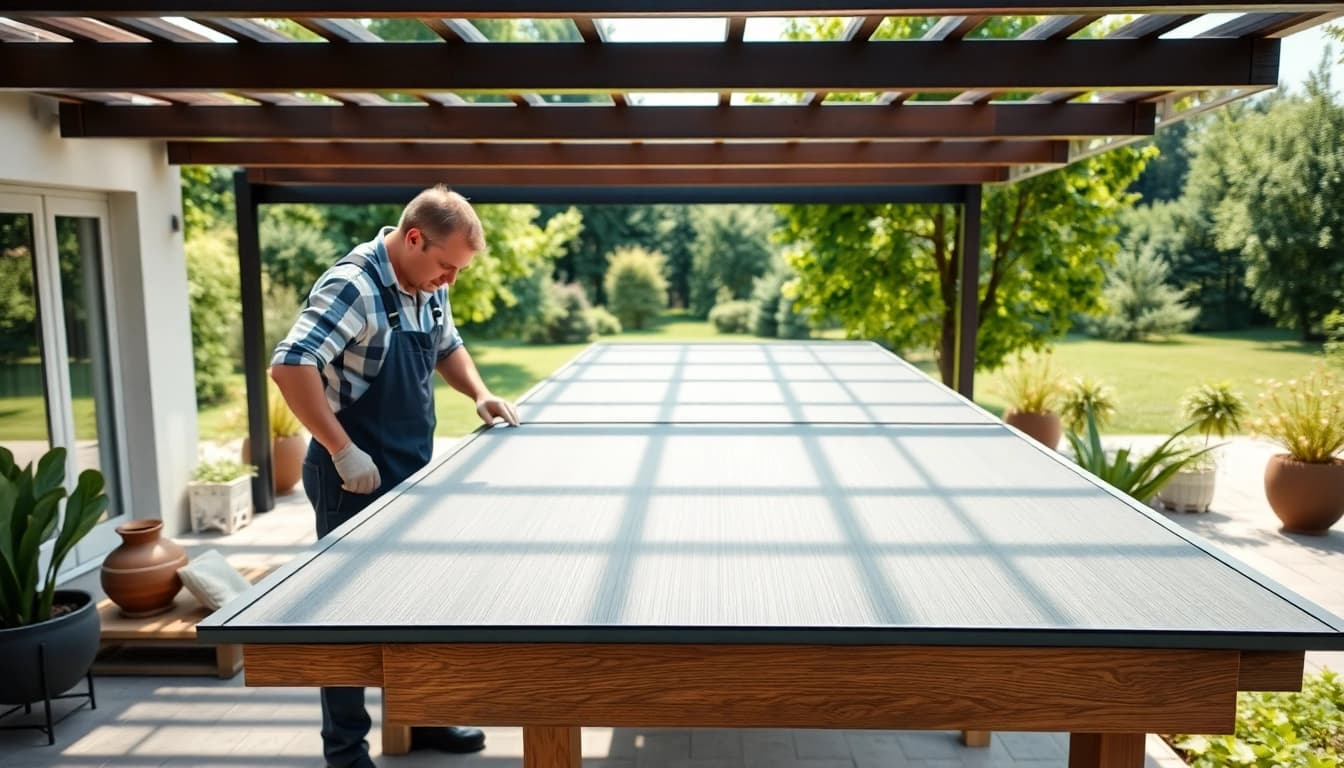 Erstellen Sie eine Terrassenueberdachung Ungarn mit hochwertigem Design und eleganten Elementen im Garten.