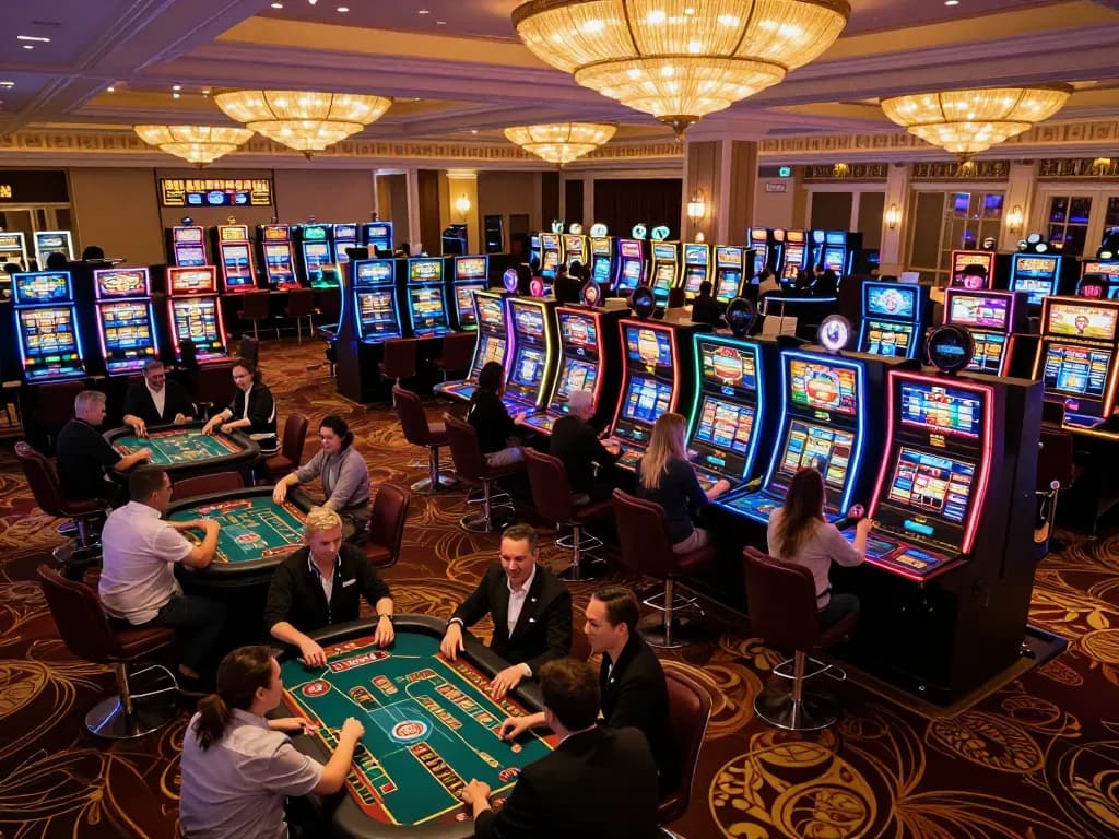 Experience the excitement at mm88 com with colorful slot machines and enthusiastic players in action