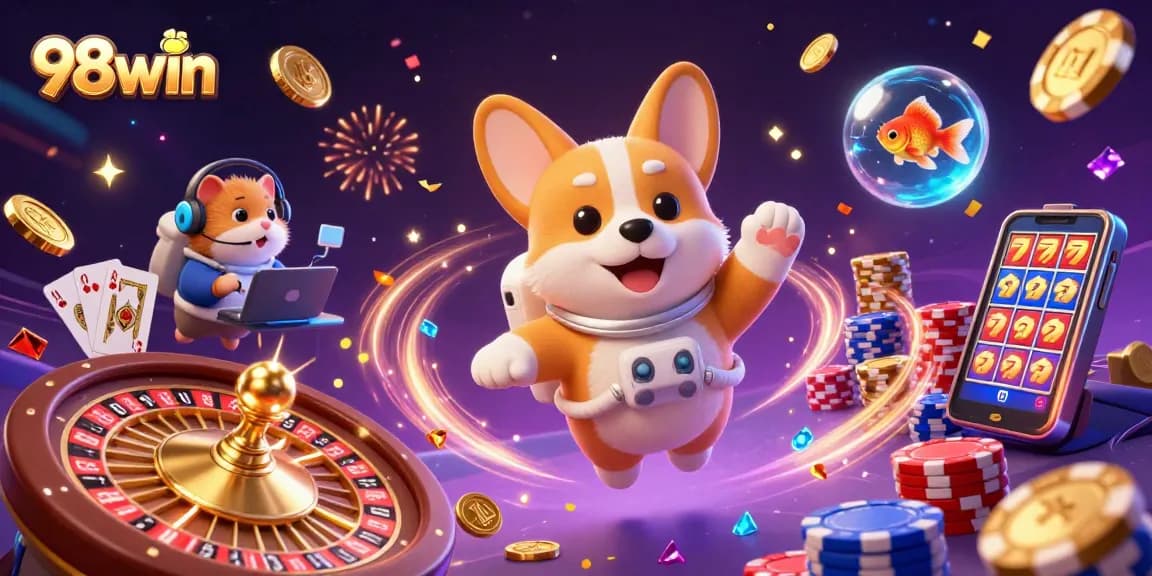 Experience thrilling gaming with 98win in a vibrant space casino featuring lucky slots and exciting gameplay.
