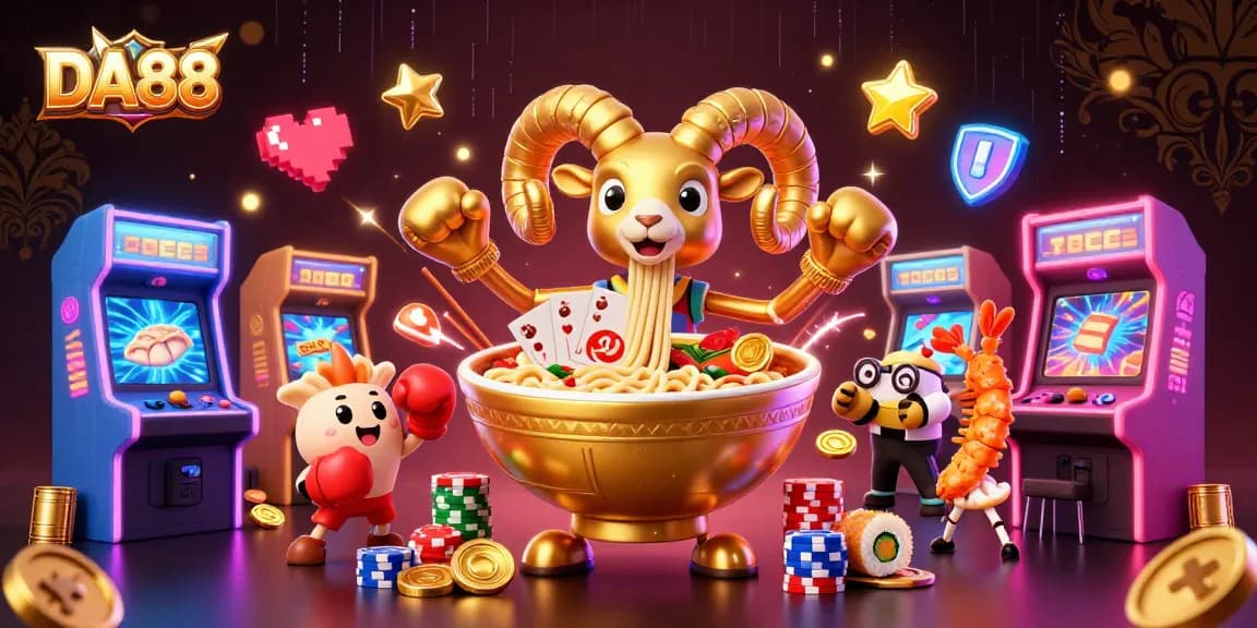 Engage in a thrilling DA88 gaming experience with vibrant characters and action.