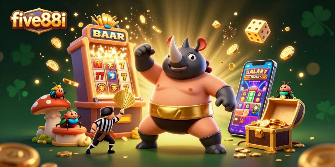 Experience engaging gameplay with five88i as the rhinoceros beetle champion stomps for a jackpot!