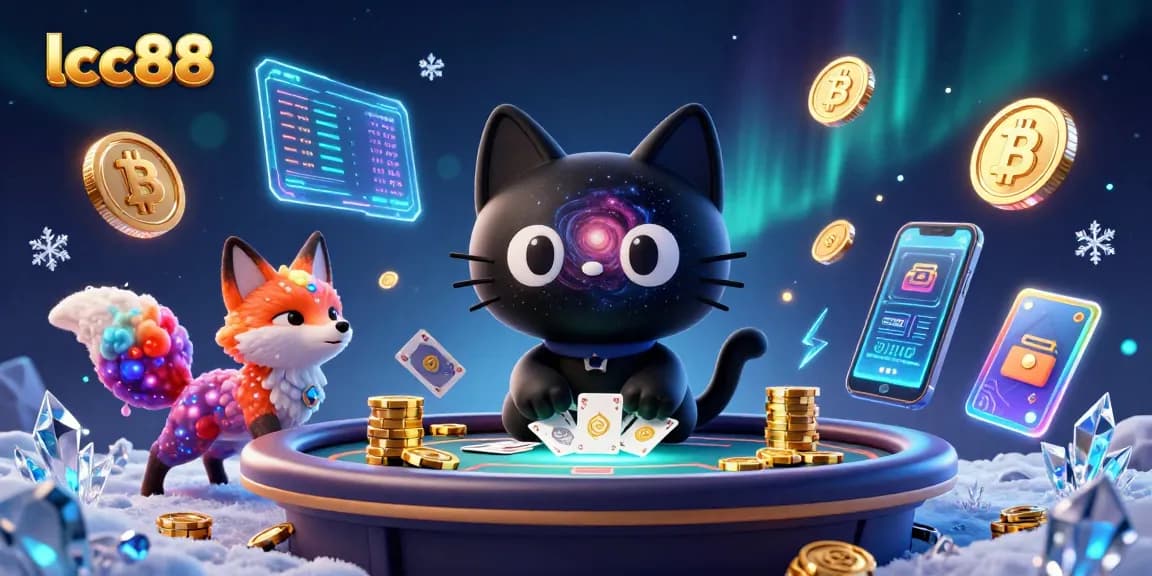 Win thrilling jackpots with lclc88 at a cosmic casino, featuring dazzling crypto elements.