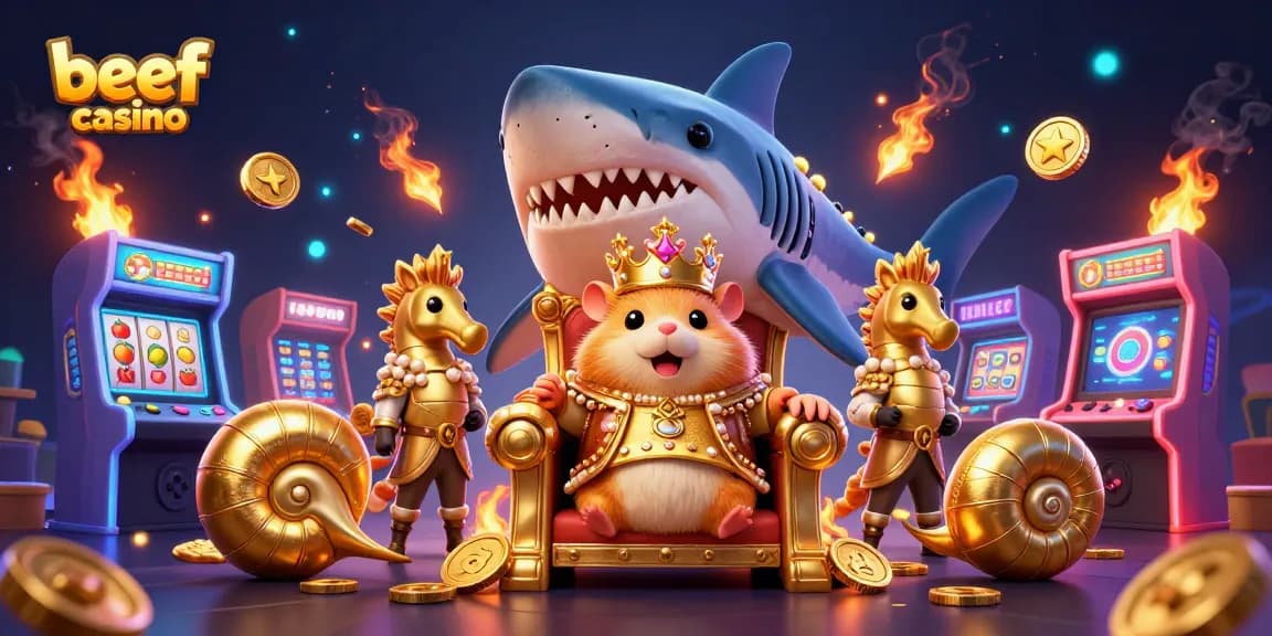 Beef Casino bietet eine spannende 3D-Welt mit Spielautomaten und kreativen Charakteren.