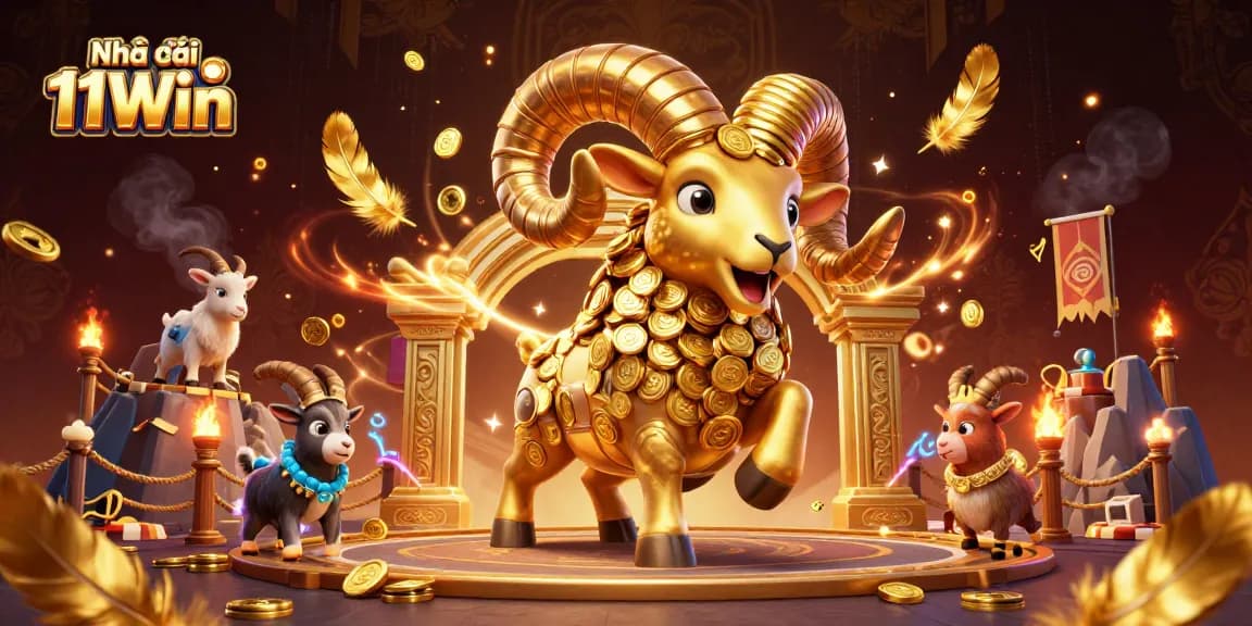 Experience thrilling action with Nhà cái 11Win as the golden ram charges towards victory!