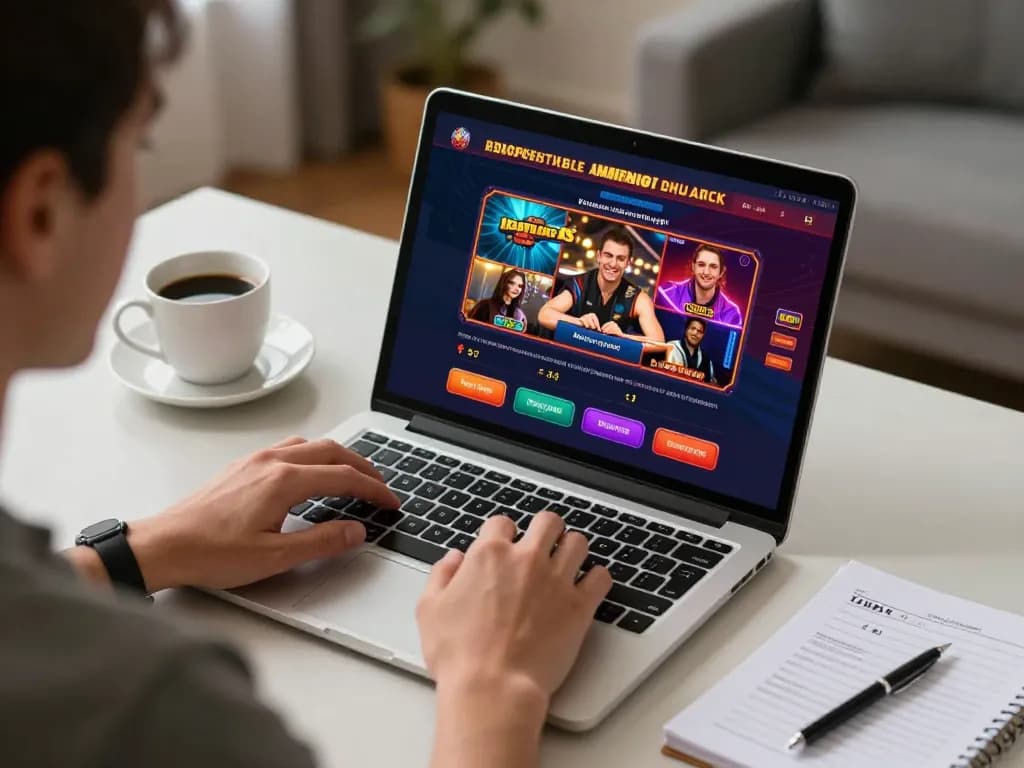 Engaging online gambling experience showcasing the excitement of https://98win9.co.com/ in a cozy home setup.