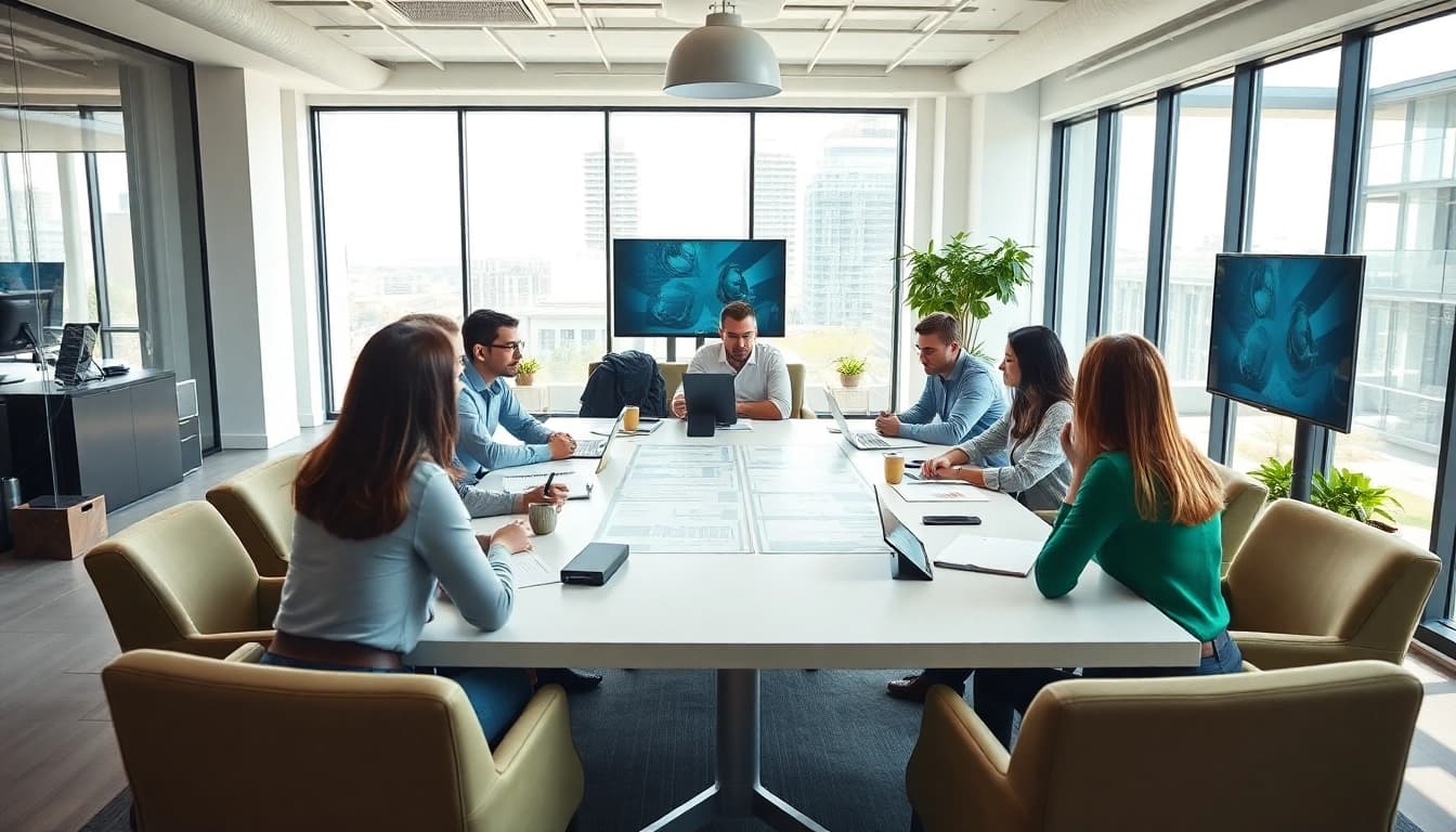 Effektive Markenführung im Kreativteam während einer Strategie-Sitzung.