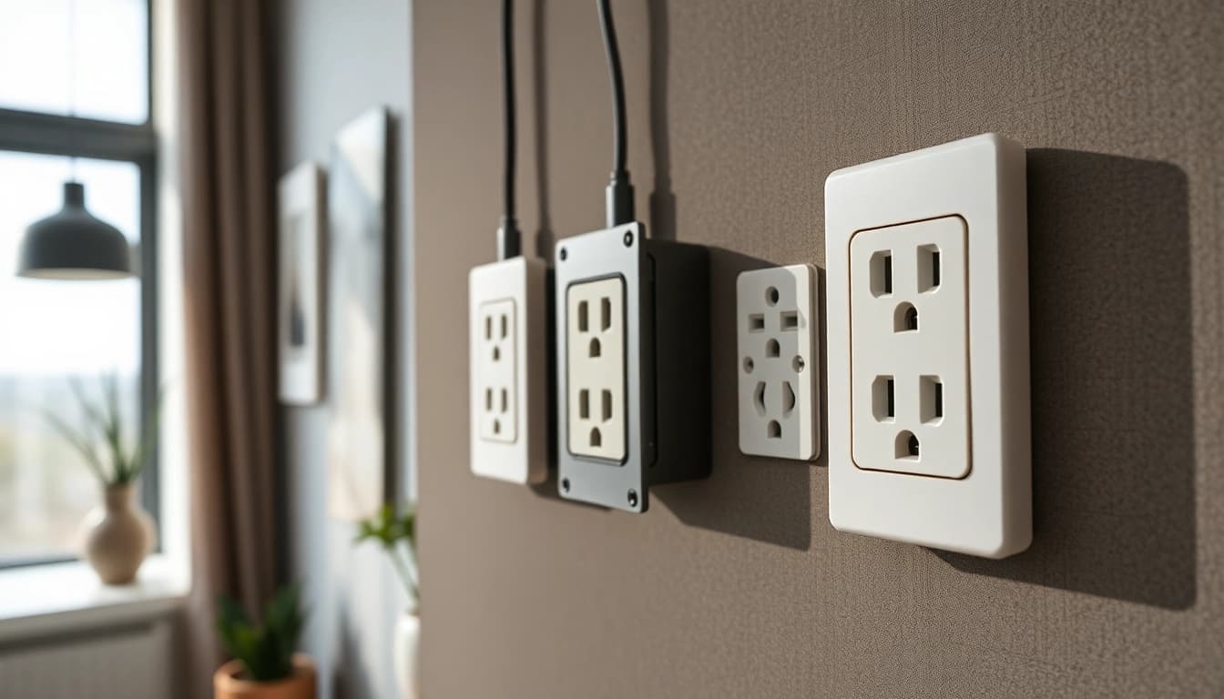 Jung Steckdosen installation in a stylish home environment with modern design.