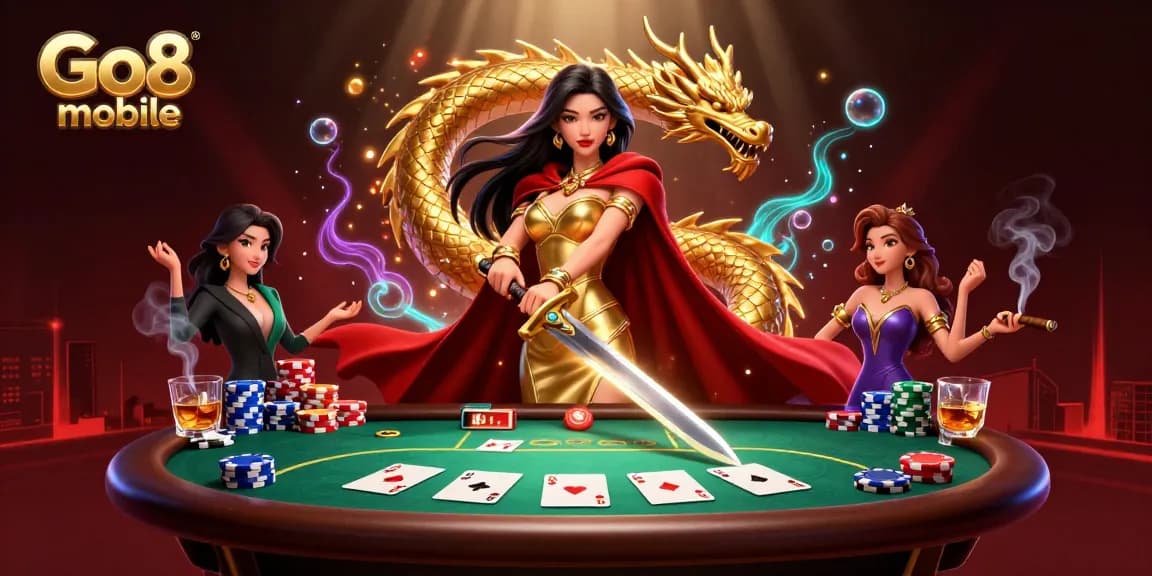 Experience the thrill of Go8 mobile gaming with vibrant casino action and dynamic characters.