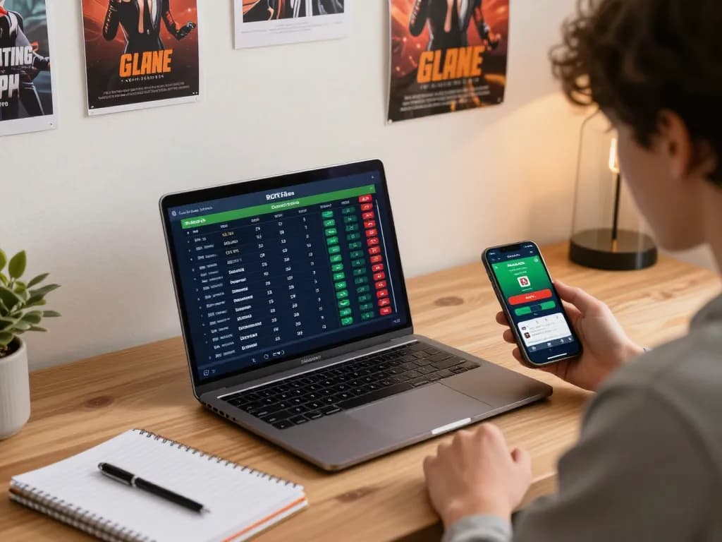 KQBD user placing sports bets online, showcasing engaging sports betting environment.