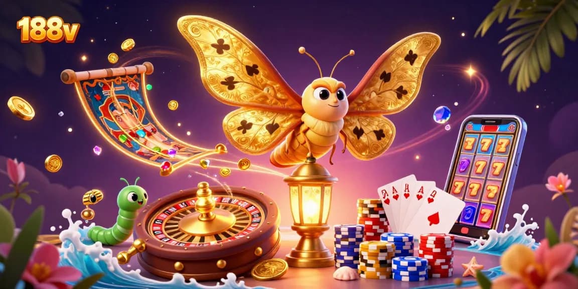 Experience thrilling casino adventures with 188v's vibrant gambling scenes and dynamic playing elements.
