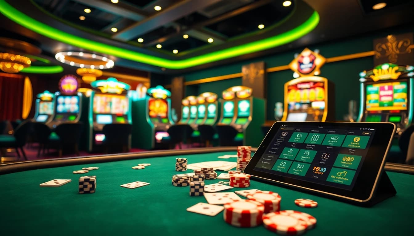 Alo789 com đăng nhập offers a thrilling gambling experience with stylish tables, vibrant slot machines, and engaging gameplay.