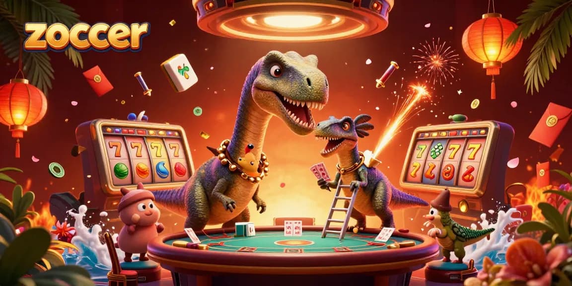 Experience the thrill of zoccer betting with a vibrant casino illustration featuring dynamic game elements.