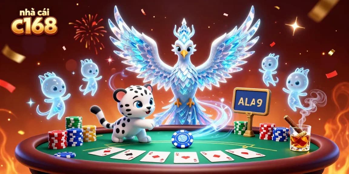 Elevate your play experience at nhà cái c168 with this vibrant casino-themed 3D illustration.