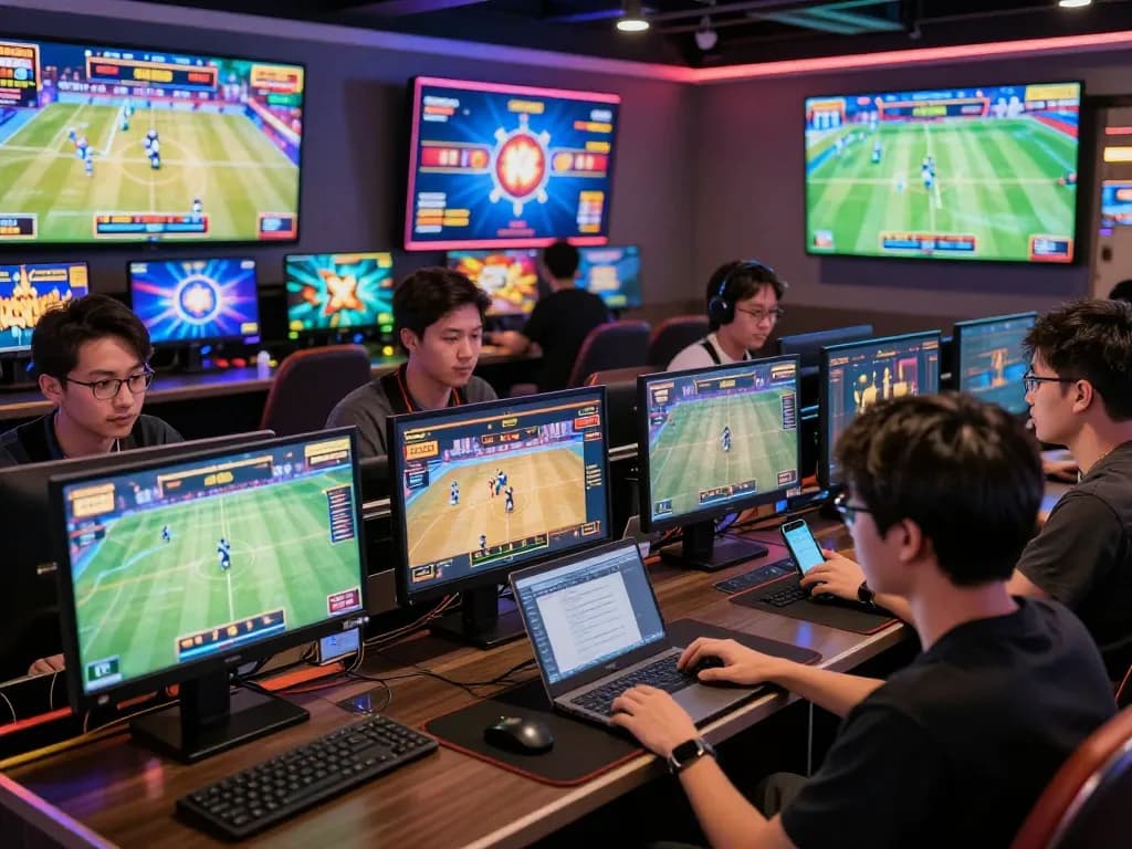 Exciting luck8 online gaming scene with diverse players enjoying interactive betting and vibrant games.