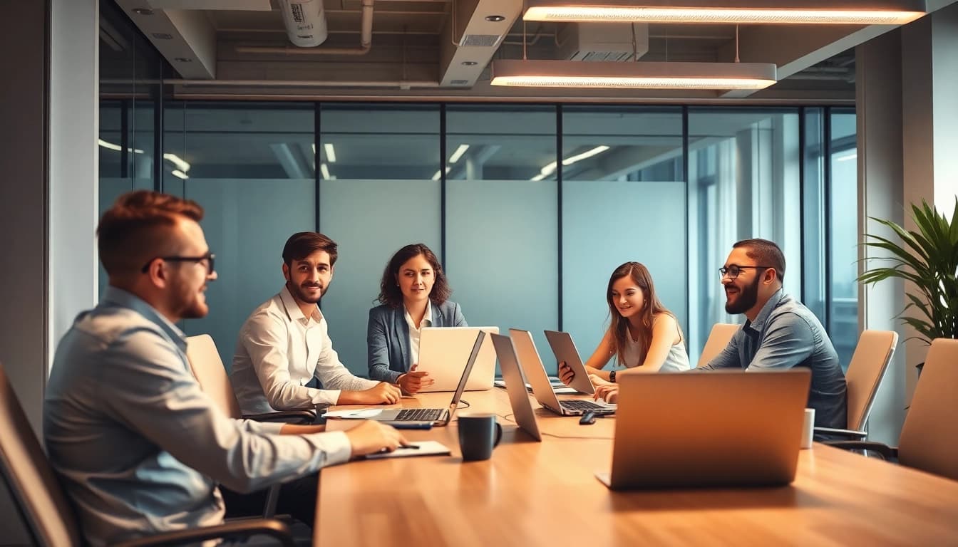 Linkedin Agentur Team arbeitet erfolgreich an innovativen Marketingstrategien.