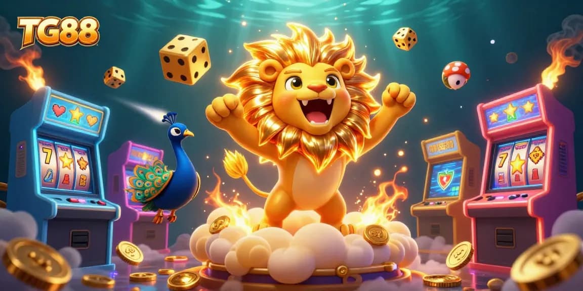 Experience the thrill of gambling at TG88 with an interactive, stunning casino-themed 3D illustration.