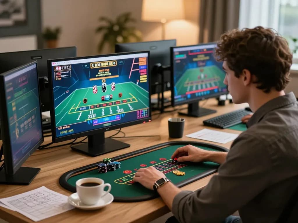 C168 player engaging in live blackjack from a well-designed home gaming setup.