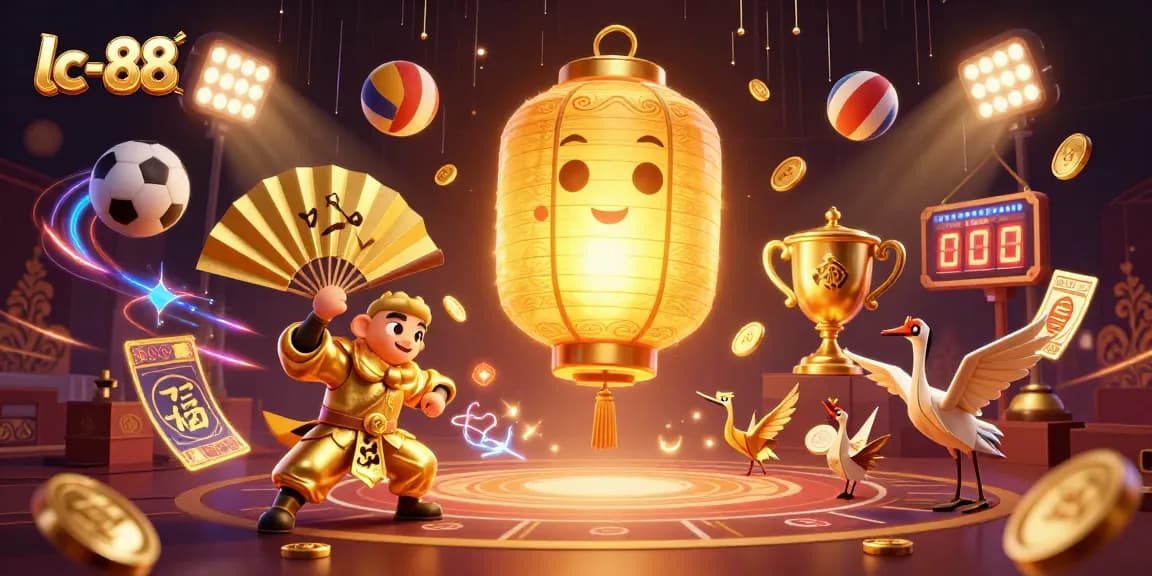 Experience thrilling gameplay at lc-88 with dynamic casino-inspired scenes featuring vibrant characters and game elements.