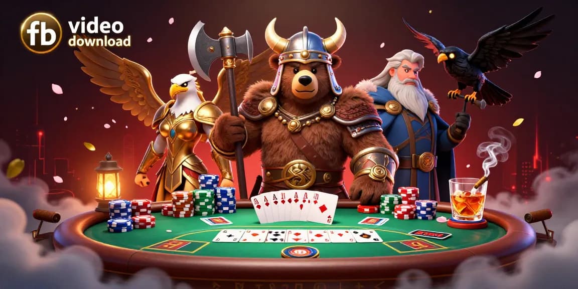 Download Facebook videos seamlessly with fb video download, featuring vibrant casino elements.