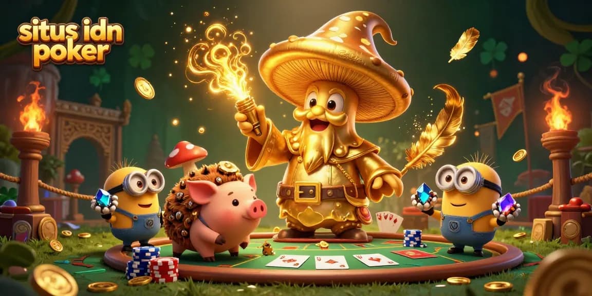 Permainan situs idn poker dengan karakter menarik yang hadir di meja judi, siap menangkan taruhan!