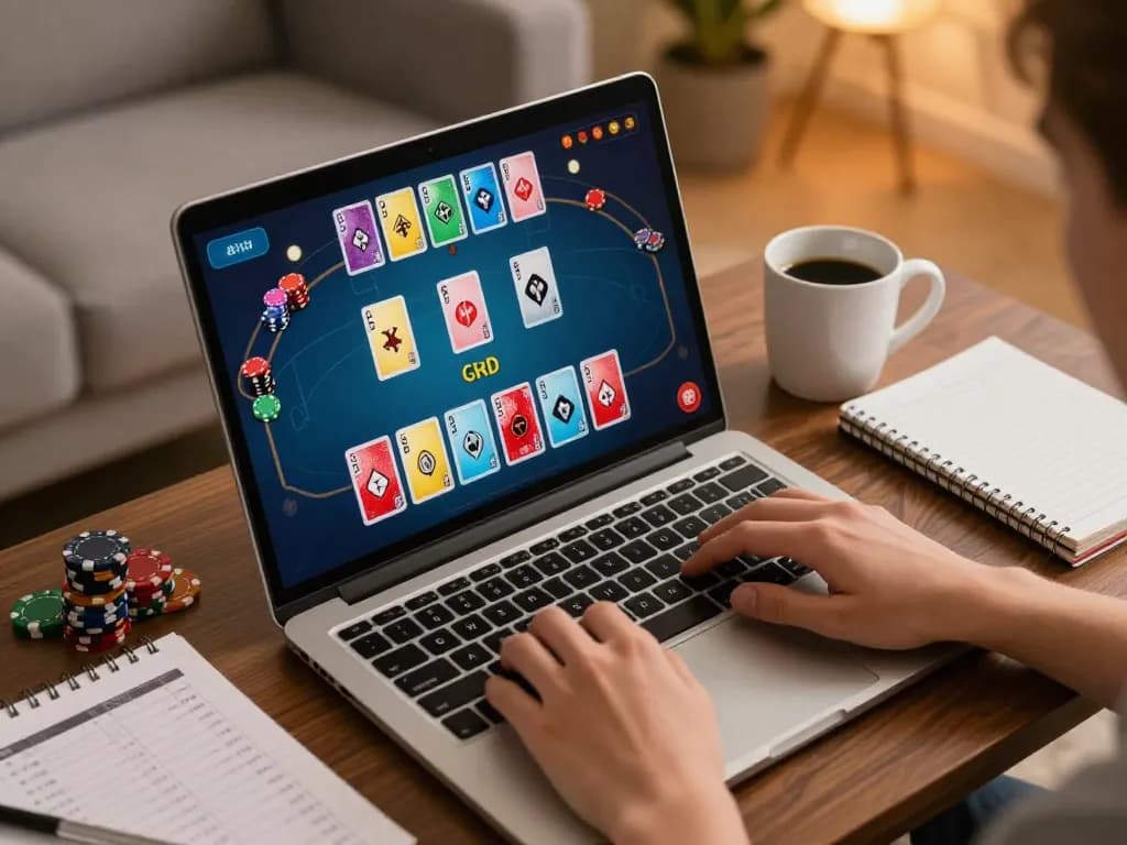 Experience the excitement of link vua88 in action while playing a lively online poker game from home.