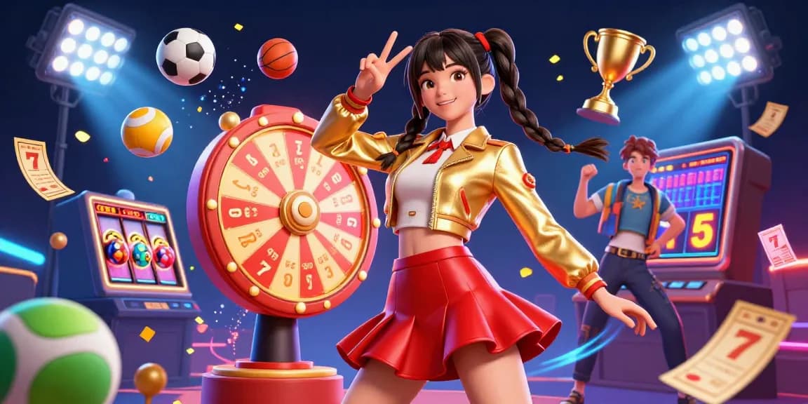 S8 promotes excitement in gambling with a vibrant woman celebrating wins in a 3D casino setting.