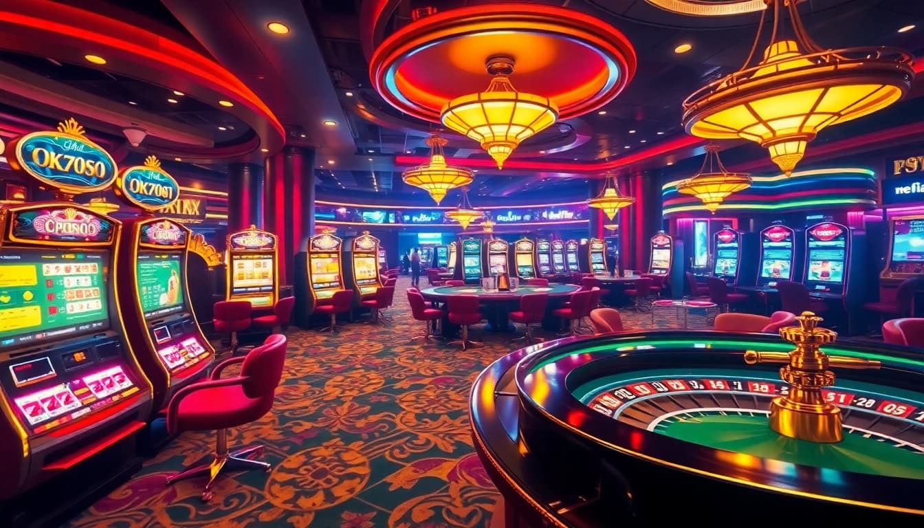 Experience the thrill of gambling at OK789 with dynamic slot machines and engaging poker tables.