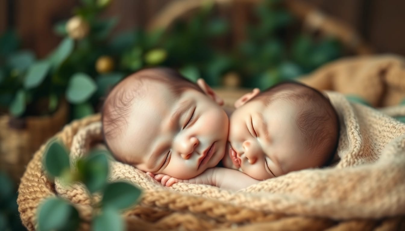 Genießen Sie fesselnde Babyfotografie mit einem friedlich schlafenden Neugeborenen in einer warmen, einladenden Umgebung.