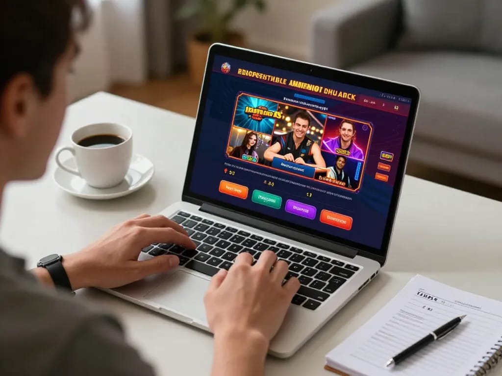 Engaging online gambling experience showcasing the excitement of https://98win9.co.com/ in a cozy home setup.