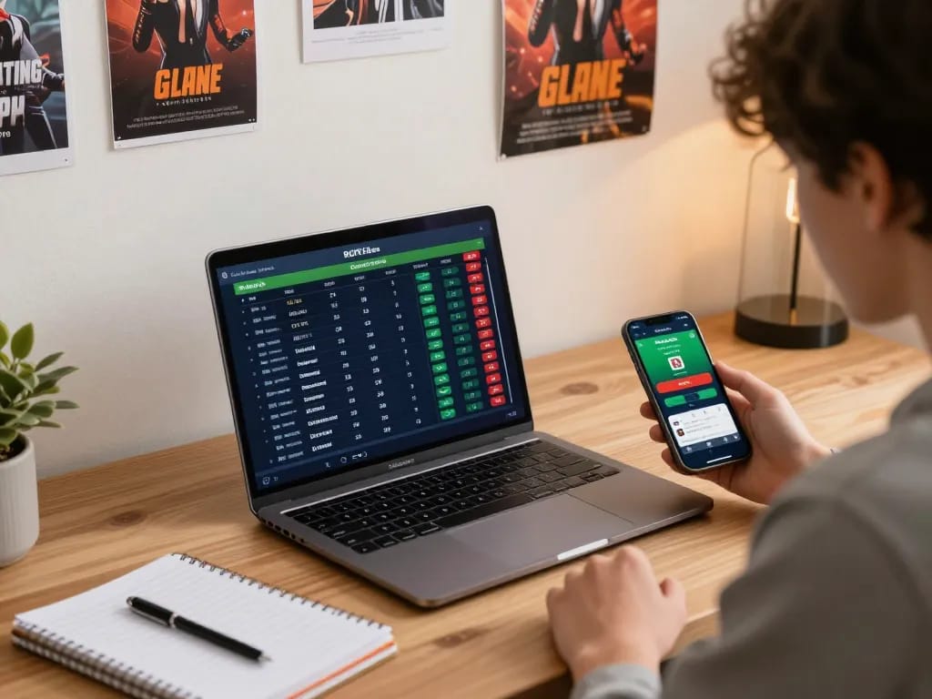 KQBD user placing sports bets online, showcasing engaging sports betting environment.