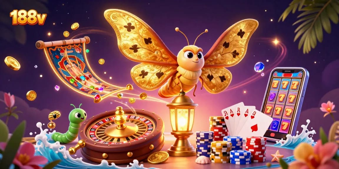 Experience thrilling casino adventures with 188v's vibrant gambling scenes and dynamic playing elements.