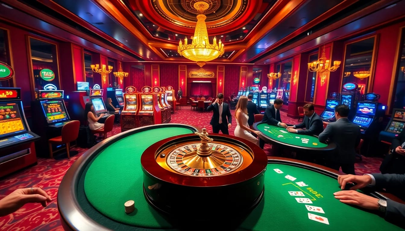 Experience the thrill of betting at nhà cái tt88 with vibrant casino tables and exciting gameplay.