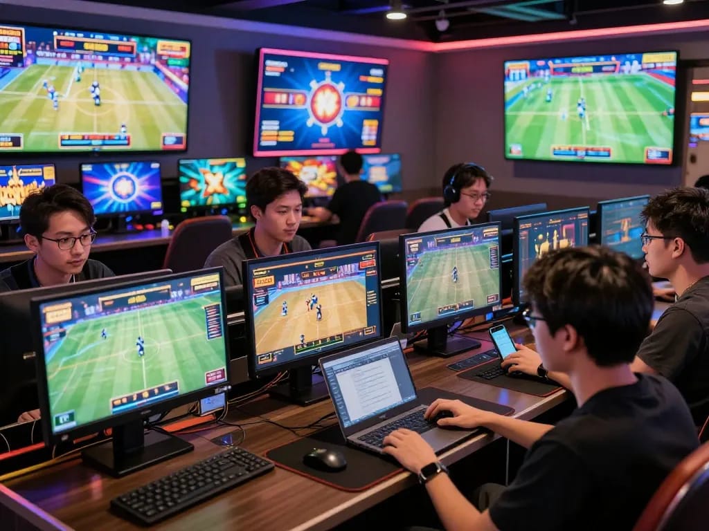 Exciting luck8 online gaming scene with diverse players enjoying interactive betting and vibrant games.