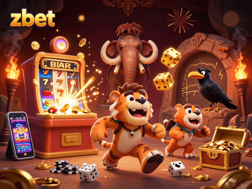 Experience thrilling moments at zbet's ultimate gaming adventure with vivid slot machines and playful characters.
