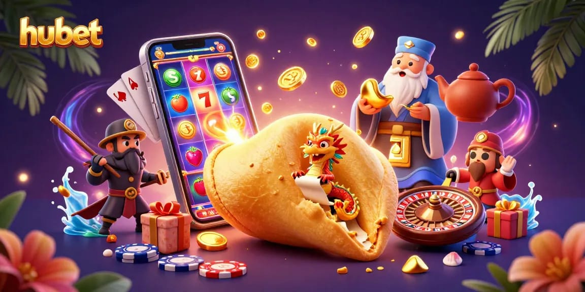 Experience amazing wins with hubet's vibrant slot games in a magical 3D illustration.