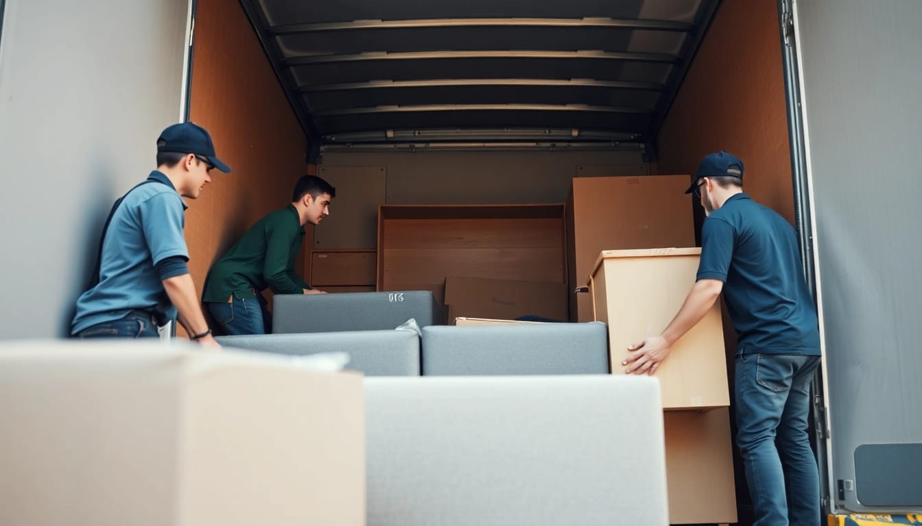 Umzugsunternehmen Hannover: Team packt Möbel professionell