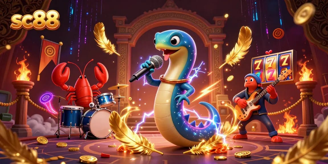 Experience the vibrant action of sc88 at an underwater casino featuring dynamic slot game elements.