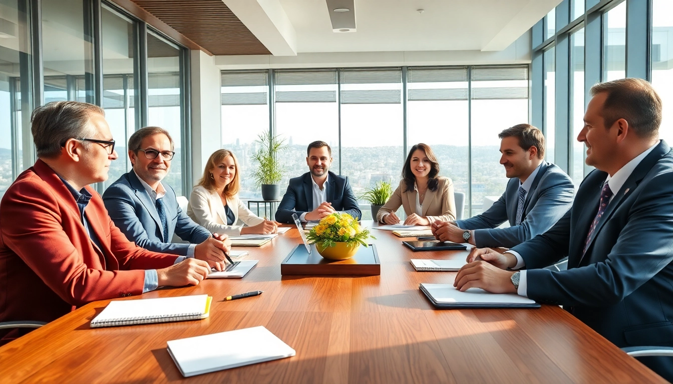 Wirtschaft Regional Experten besprechen Strategien in modernem Konferenzraum