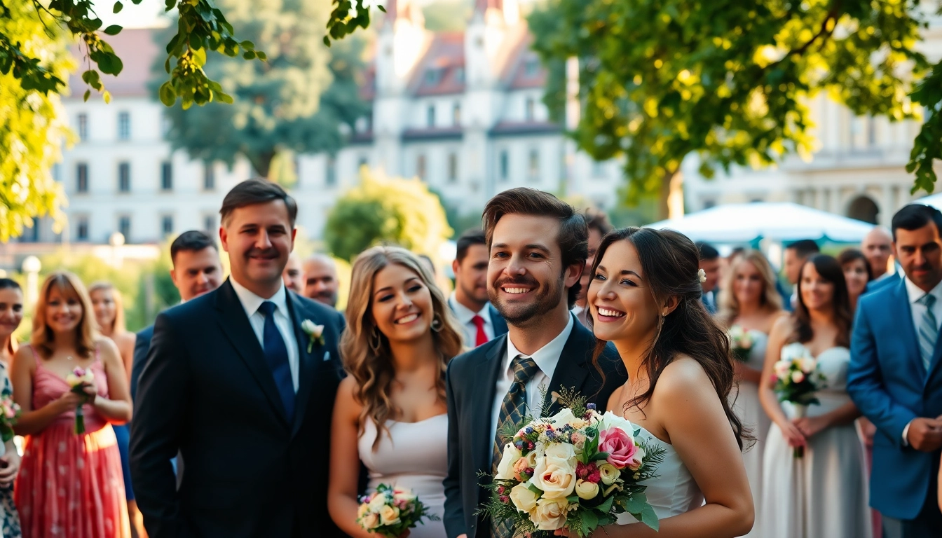 Eventfotograf München fängt emotionale Hochzeitsmomente im Freien ein.