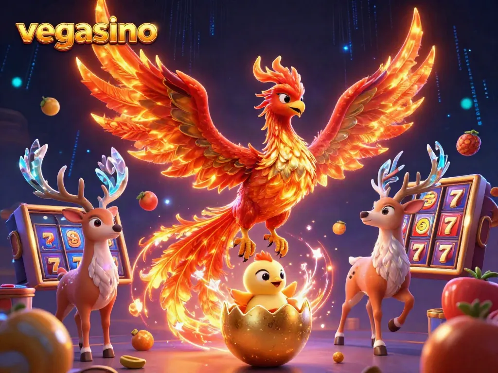 Experience thrilling gameplay at vegasino with vibrant symbols and dynamic casino elements.