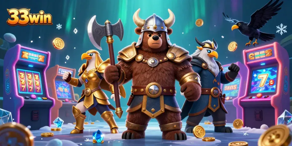 Engage in exhilarating gaming action with 33win casino's vibrant characters and dynamic gaming elements.