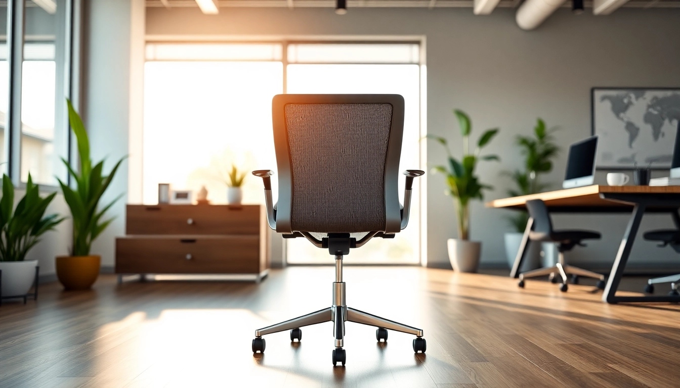 Herman Miller Aeron zeigt ergonomisches Design bei der Arbeit.