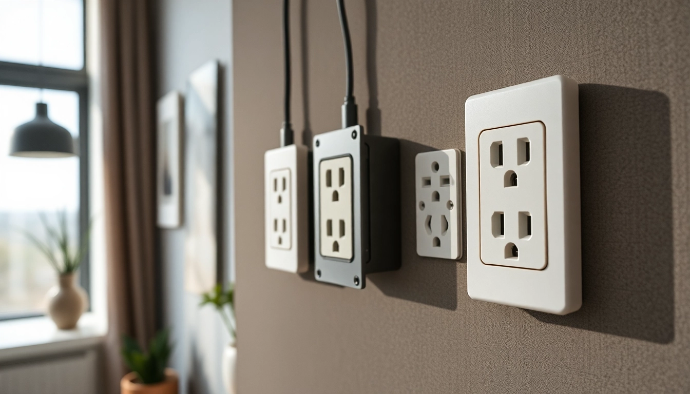 Jung Steckdosen installation in a stylish home environment with modern design.