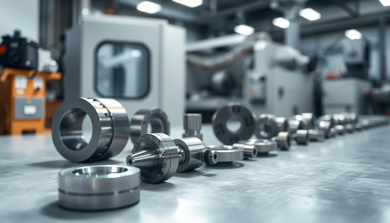 Drehteile aus präziser CNC-Bearbeitung auf einem sauberen Arbeitstisch
