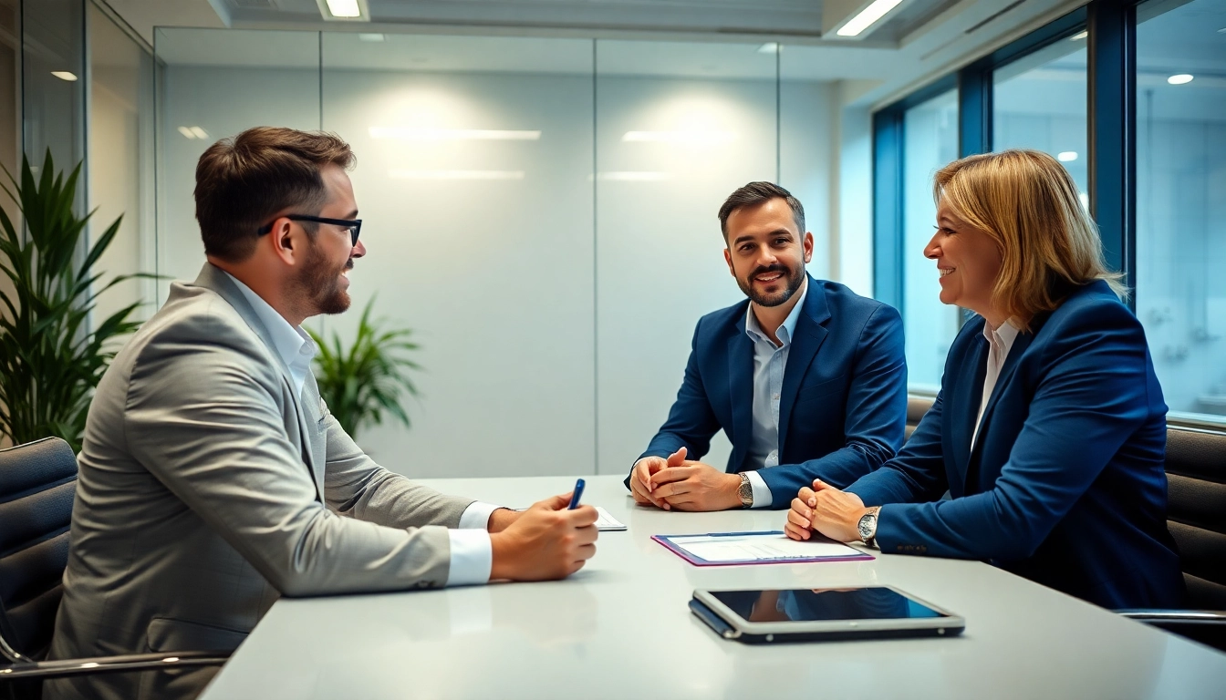 Karriereberatung: Optimale Bewerbungsstrategie für Führungskräfte in einem modernen Büro.