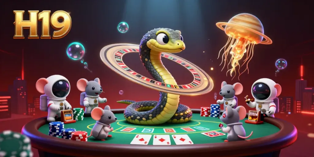 Players engaging with the H19 online casino, showcasing a cosmic-themed roulette game.