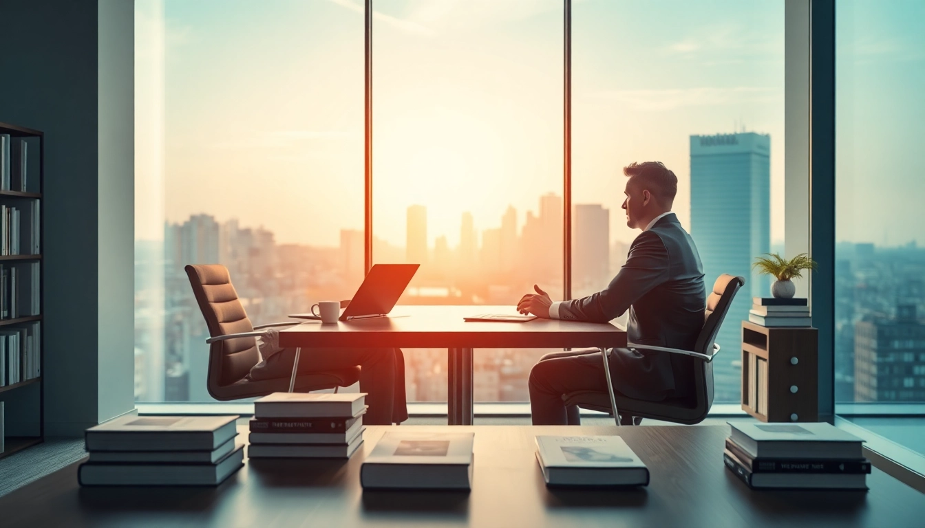 Headhunter Wiesbaden im Gespräch mit einem Bewerber in einem modernen Büro.