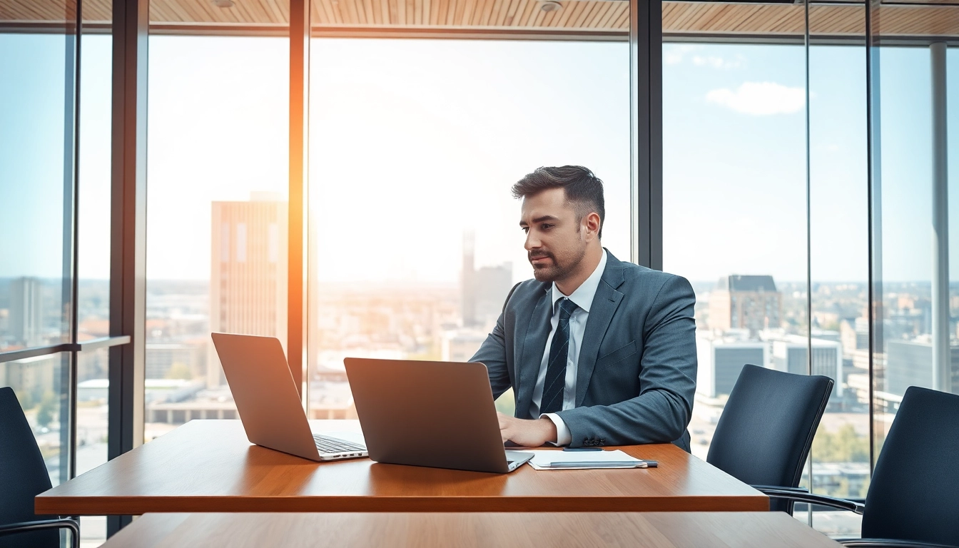 Headhunter Mannheim am Arbeitsplatz, fokussiert auf die Rekrutierung von Talenten.