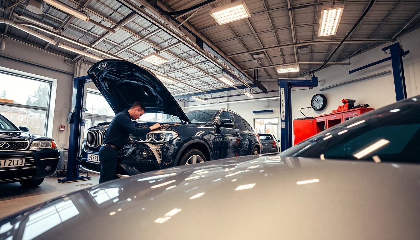 Hagelschaden Reparatur München: Techniker arbeitet professionell an Hagelschaden.